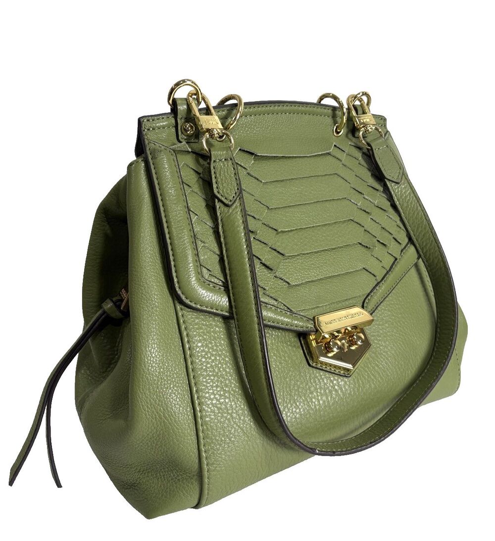 Aimee Kestenberg All For Love Shoulder Bag Green / Olive Leather Handbag